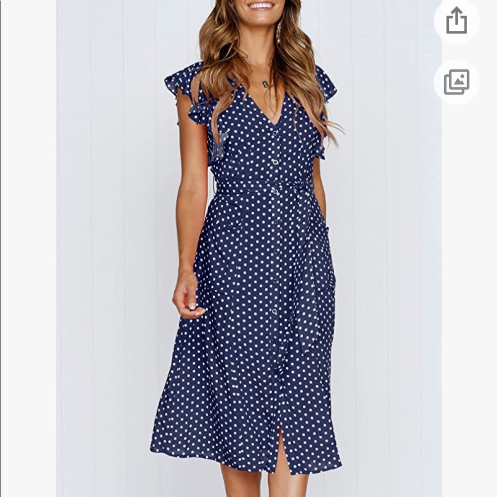 Polka Dot Midi Dress